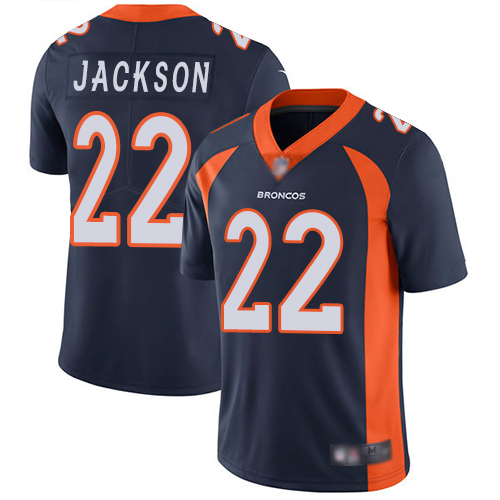 Men Denver Broncos #22 Kareem Jackson Navy Blue Alternate Vapor Untouchable Limited Player Football NFL Jersey->denver broncos->NFL Jersey